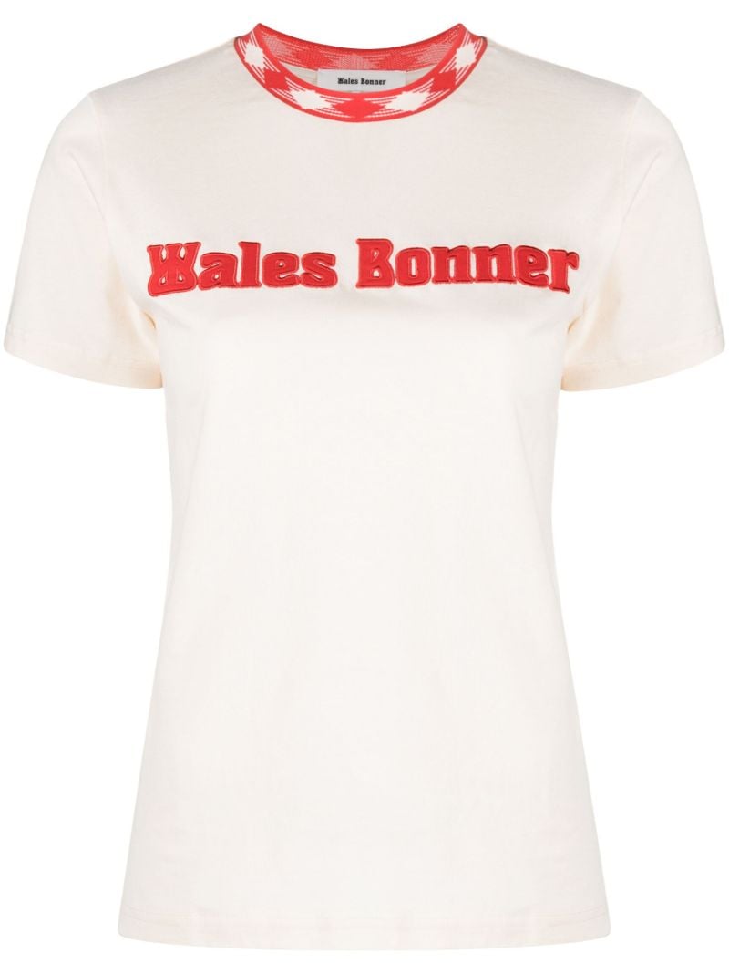 White Logo-patch Cotton T-shirt