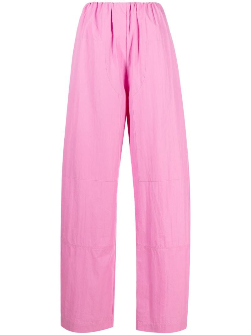 Pink Cocoon Wide-leg Parachute Trousers