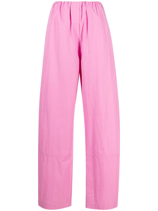 Pink Cocoon Wide-leg Parachute Trousers