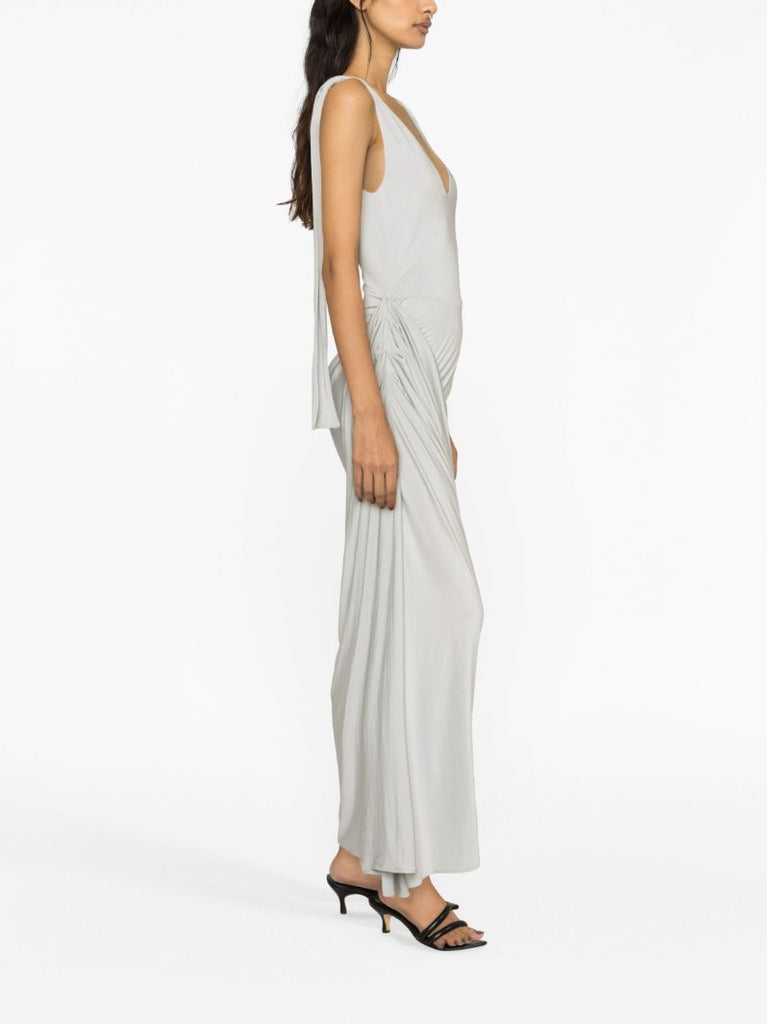 Grey Ballerina Draped Dress
