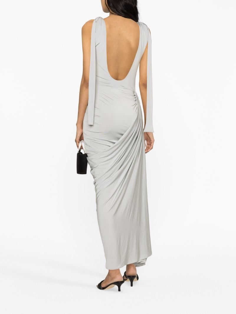 Grey Ballerina Draped Dress