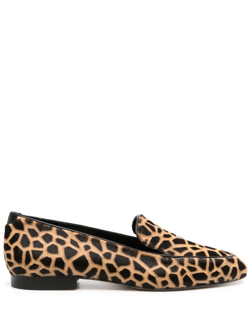 Brown Pitakabo Leopard-print Loafers