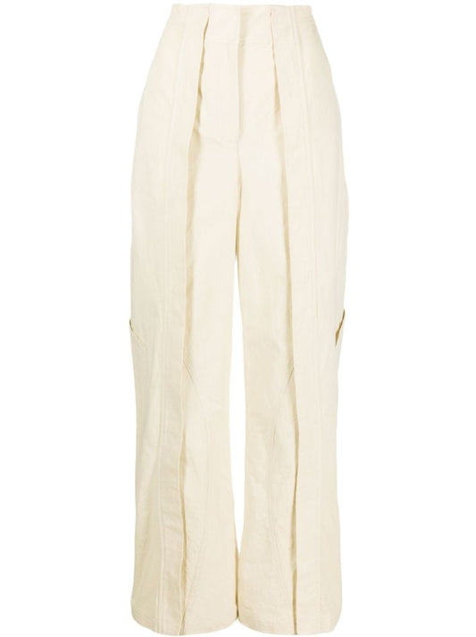 Neutral Cocosolo Straight-leg Trousers