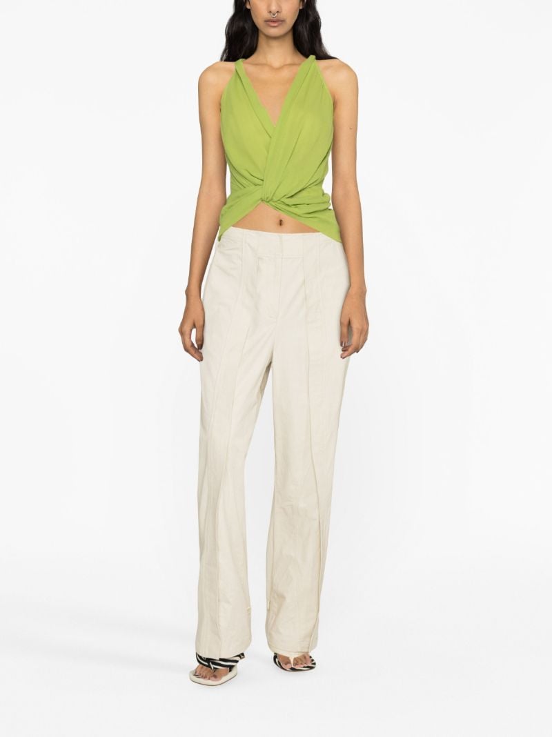 Neutral Cocosolo Straight-leg Trousers