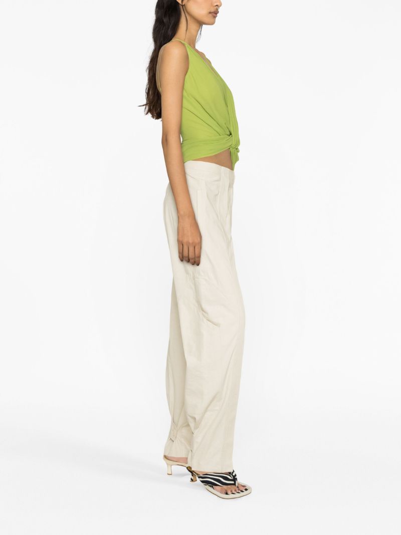 Neutral Cocosolo Straight-leg Trousers