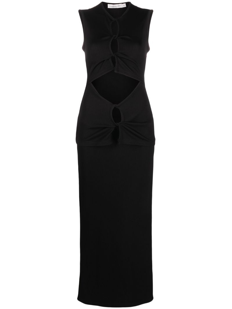 Black Cut-out Maxi Dress