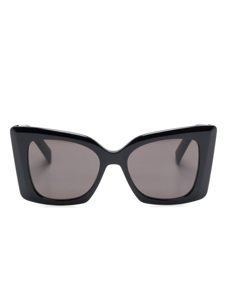 Black Blaze Square-frame Sunglasses