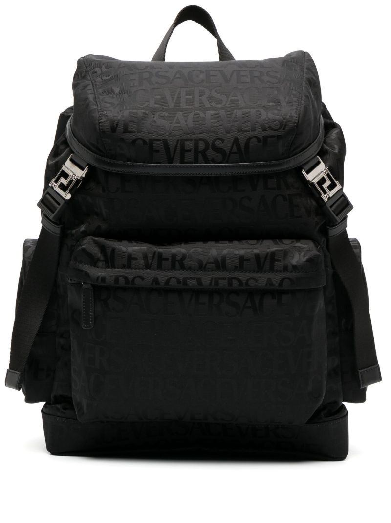 Black Logo-print Backpack