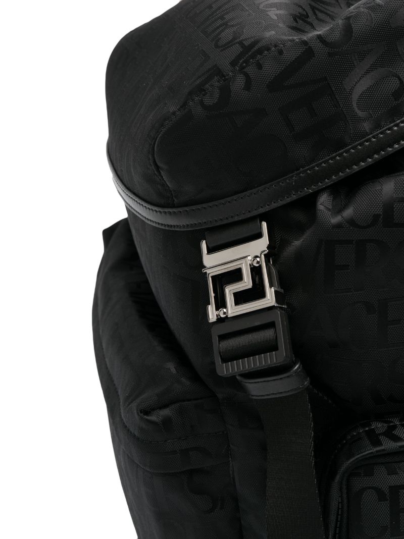 Black Logo-print Backpack