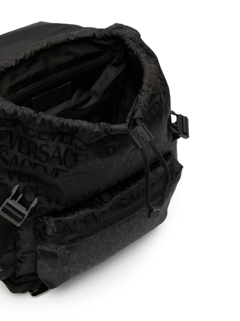 Black Logo-print Backpack