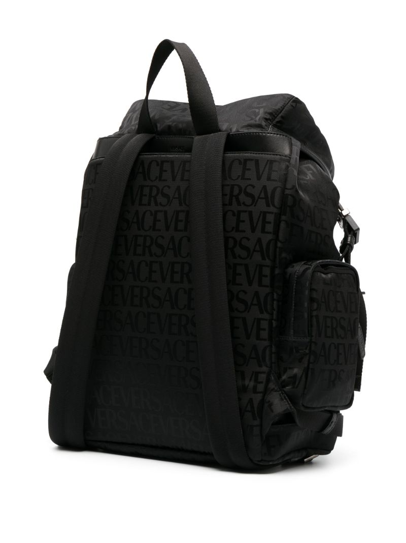 Black Logo-print Backpack