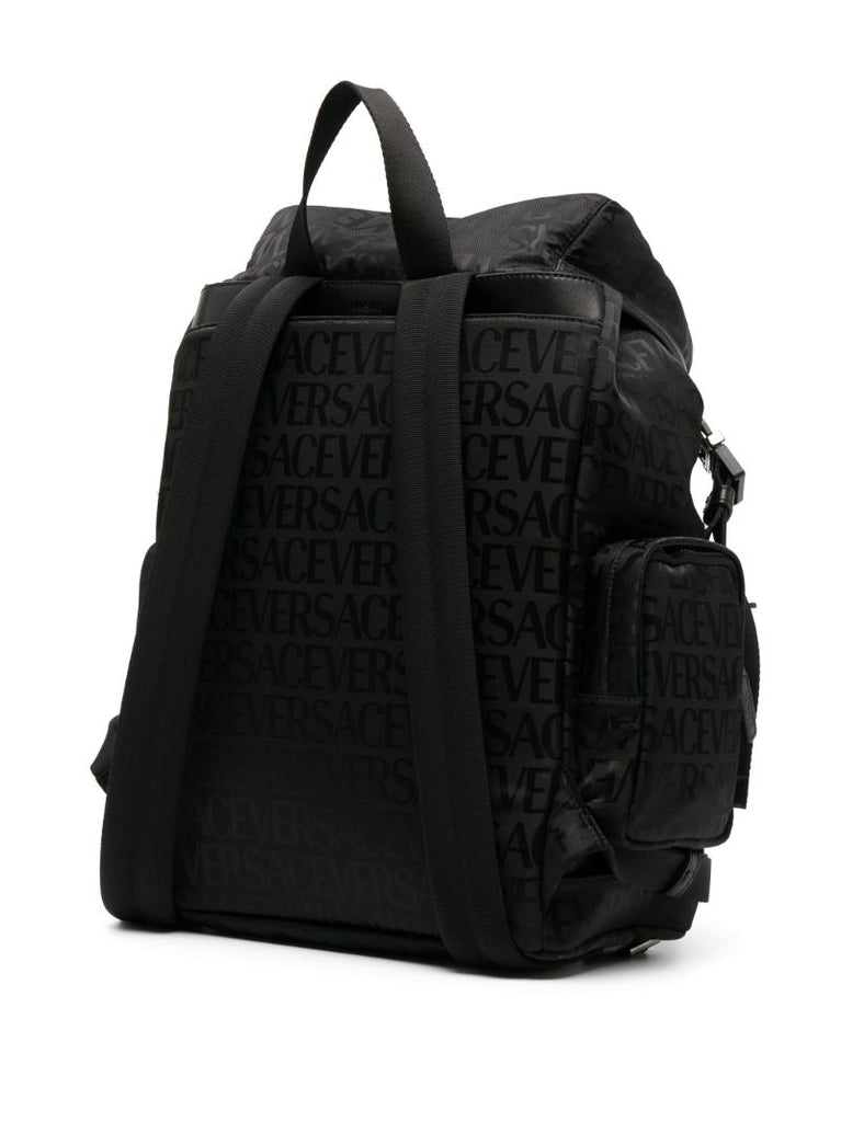 Black Logo-print Backpack