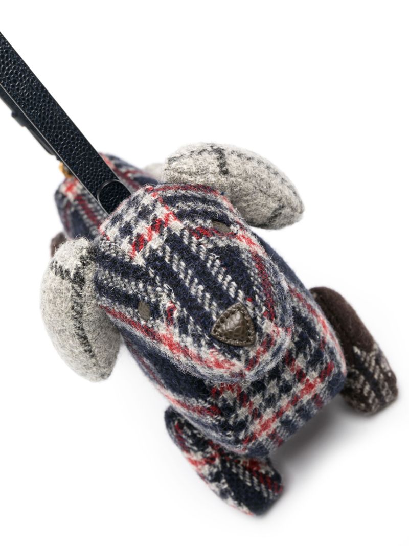Blue Hector Checked Wool Shoulder Bag