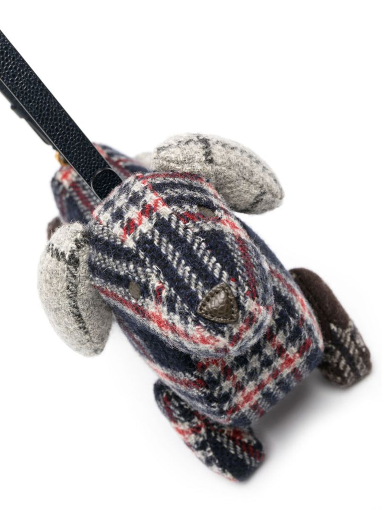 Blue Hector Checked Wool Shoulder Bag
