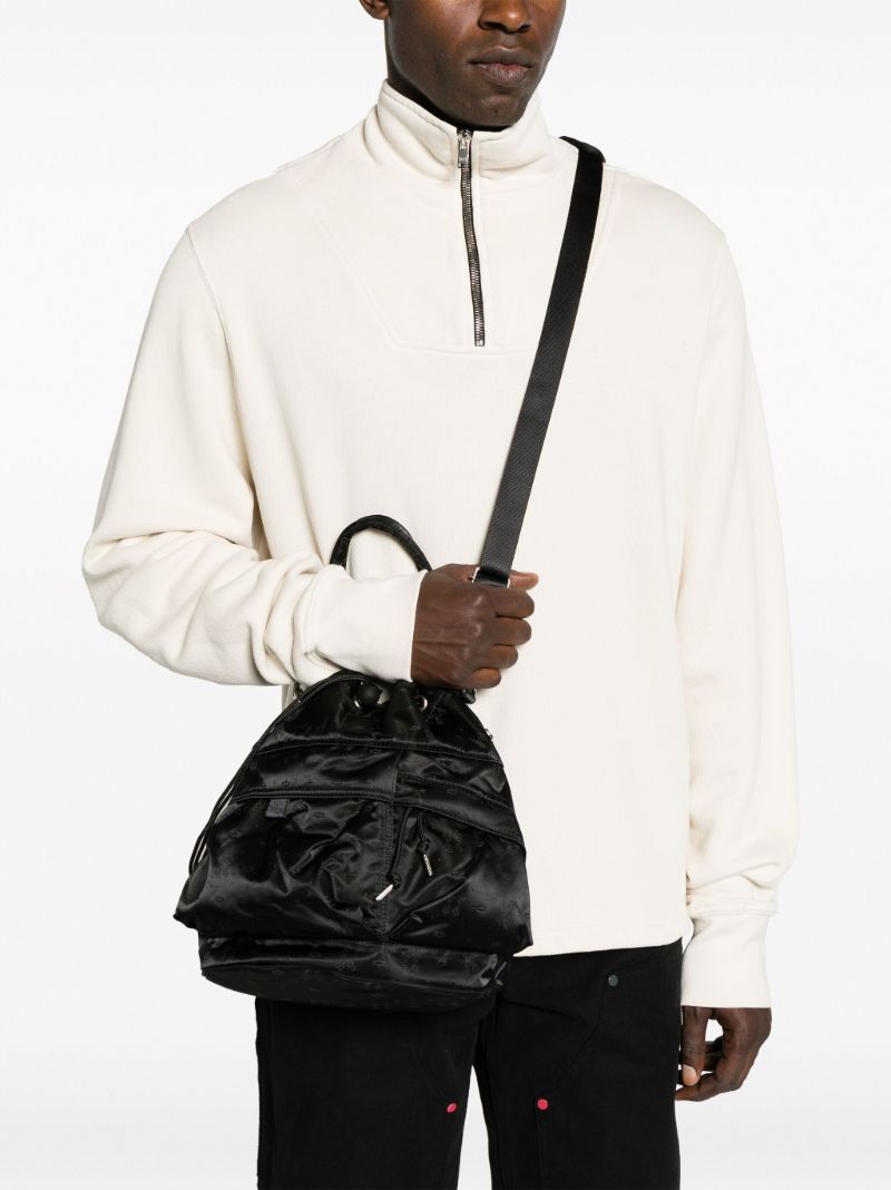 Black Monogram-jacquard Tool Bag