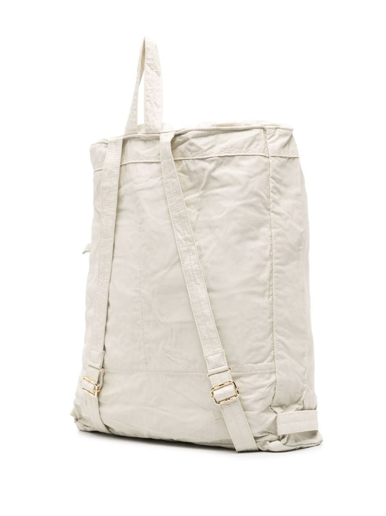 White Porter Mile Drawstring Backpack