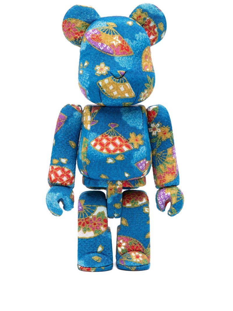 Blue Bearbrick Kimekomi 100% and 400% Set