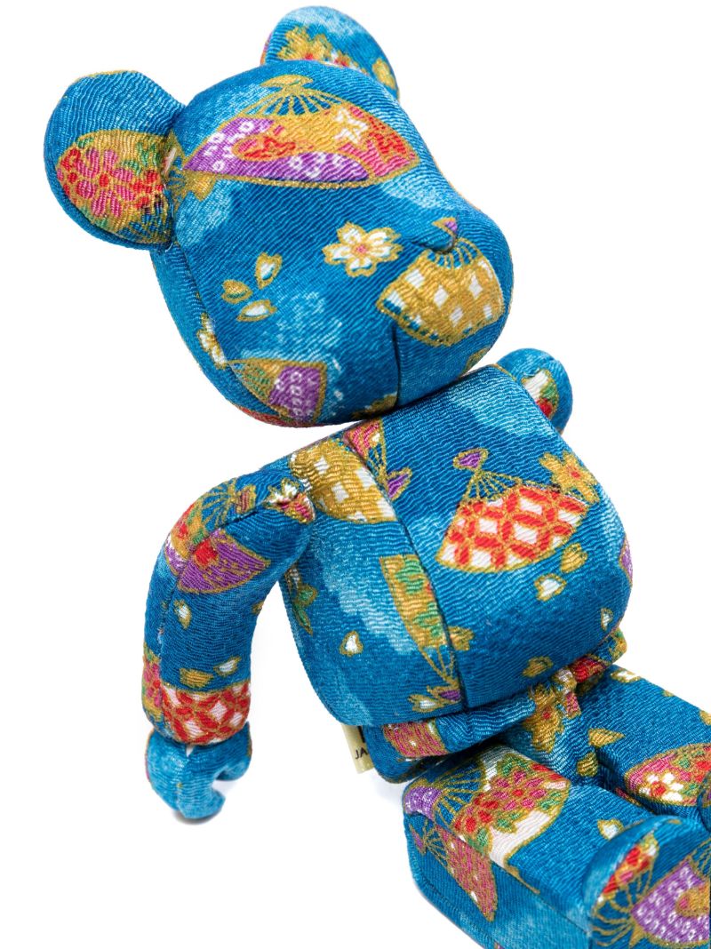 Blue Bearbrick Kimekomi 100% and 400% Set