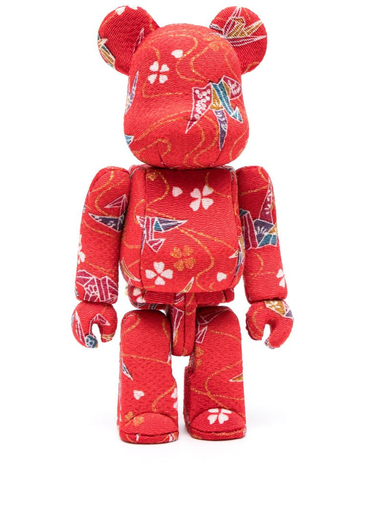 Red Bearbrick Kimekomi 100% and 400% Set