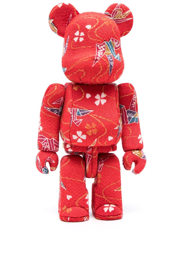 Red Bearbrick Kimekomi 100% and 400% Set
