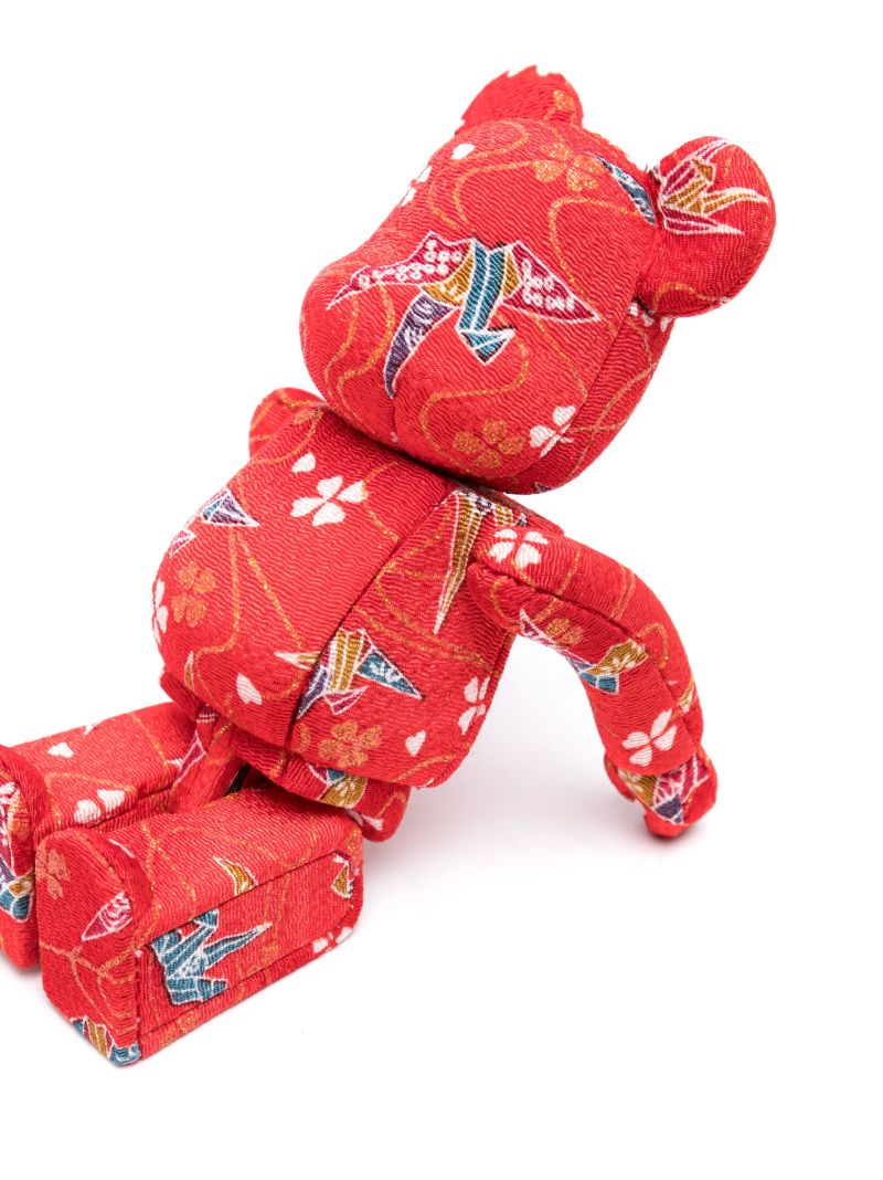 Red Bearbrick Kimekomi 100% and 400% Set
