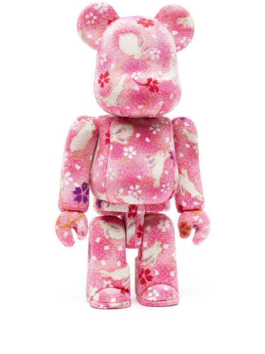 Pink Bearbrick Kimekomi 100% and 400% Set