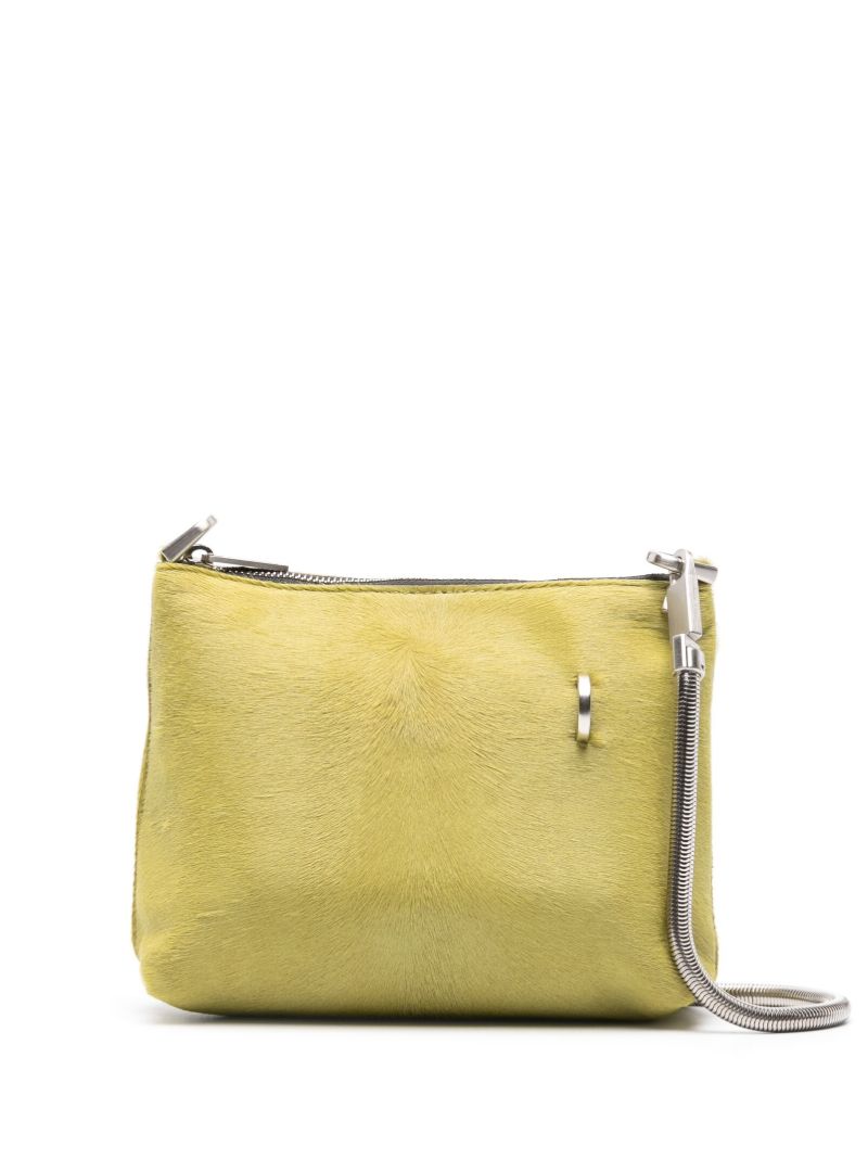 Yellow Leather Cross Body Bag