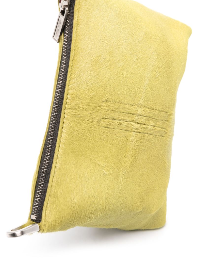 Yellow Leather Cross Body Bag