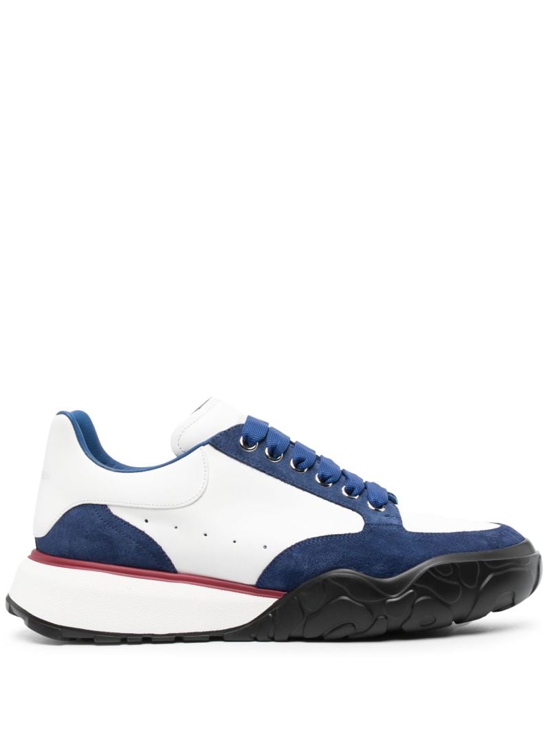 Blue Lace Up Sneakers