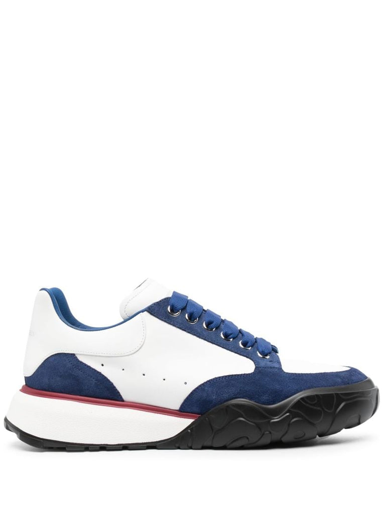 Blue Lace Up Sneakers