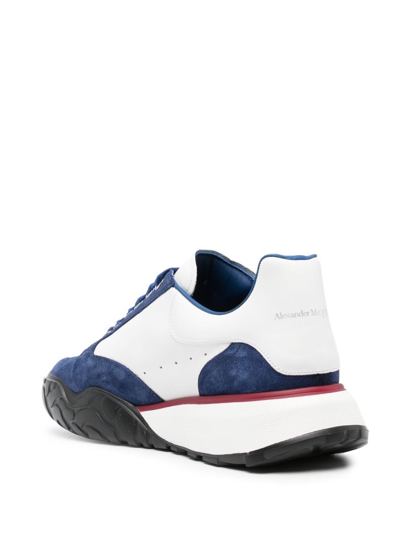 Blue Lace Up Sneakers