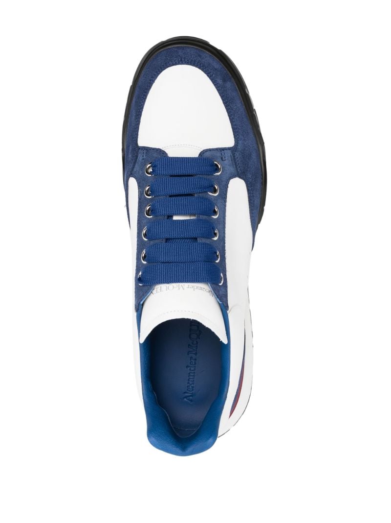 Blue Lace Up Sneakers