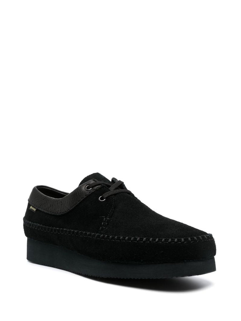 Black Weaver Suede Shoes