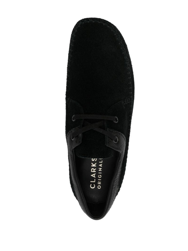 Black Weaver Suede Shoes