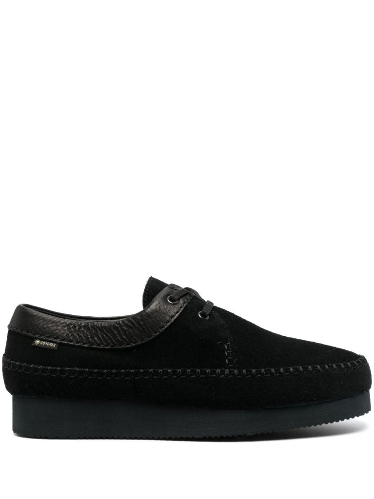 Black Weaver Suede Shoes