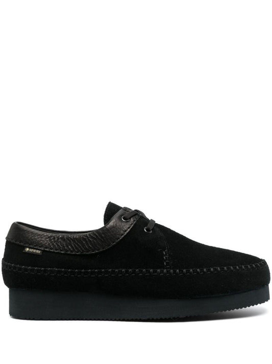 Black Weaver Suede Shoes