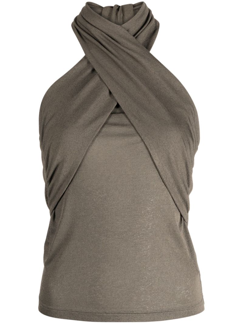Grey Nurcan Halterneck Top