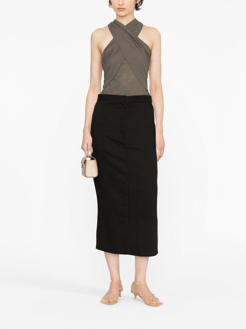 Grey Nurcan Halterneck Top