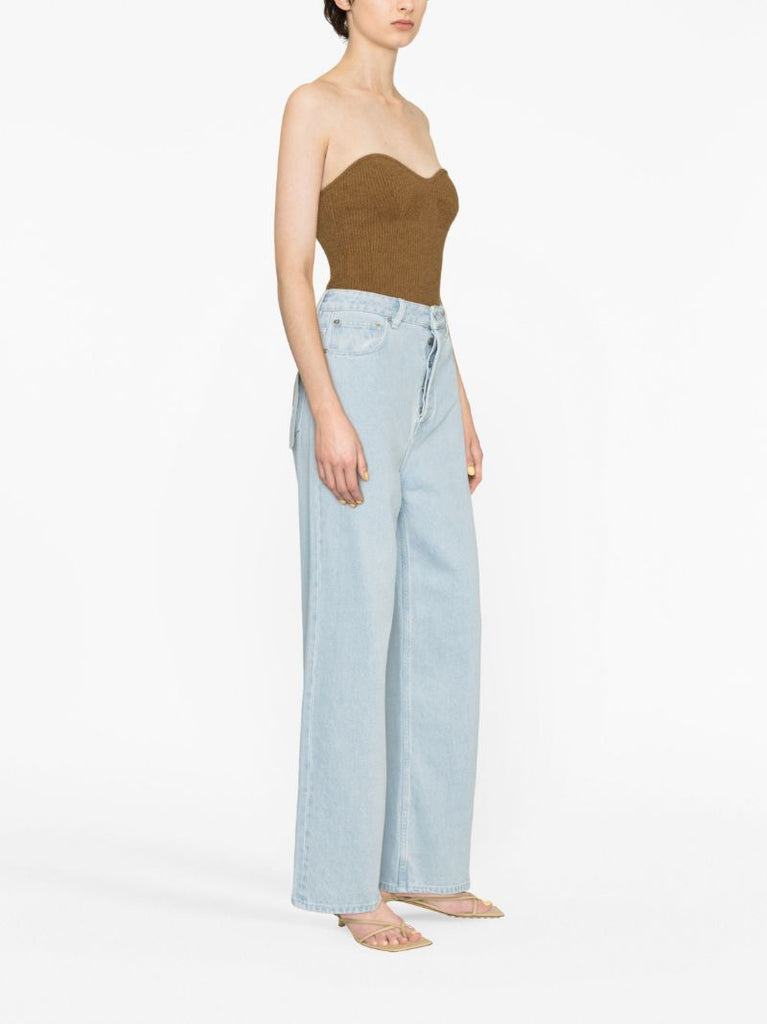 Blue Josine Wide-leg Jeans