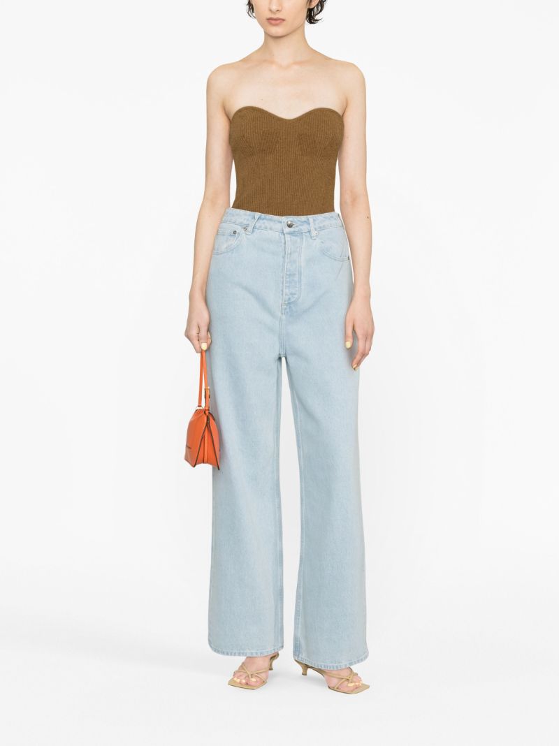 Blue Josine Wide-leg Jeans