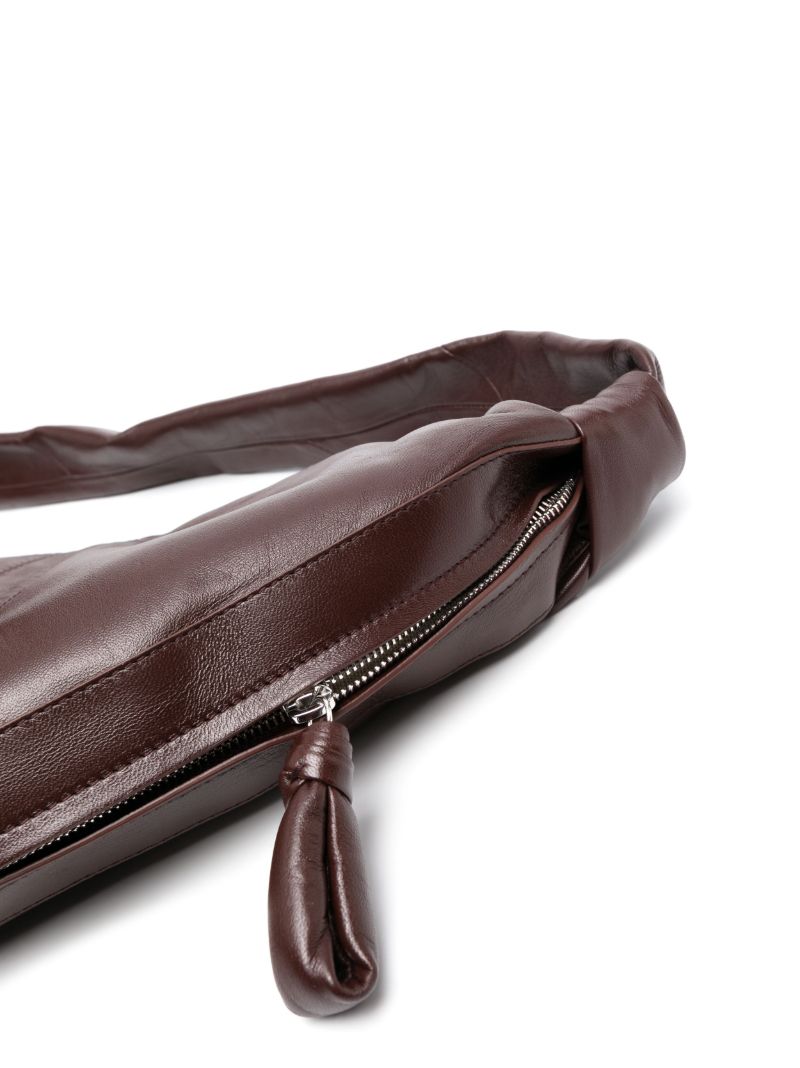 Brown Croissant Large Leather Shoulder Bag