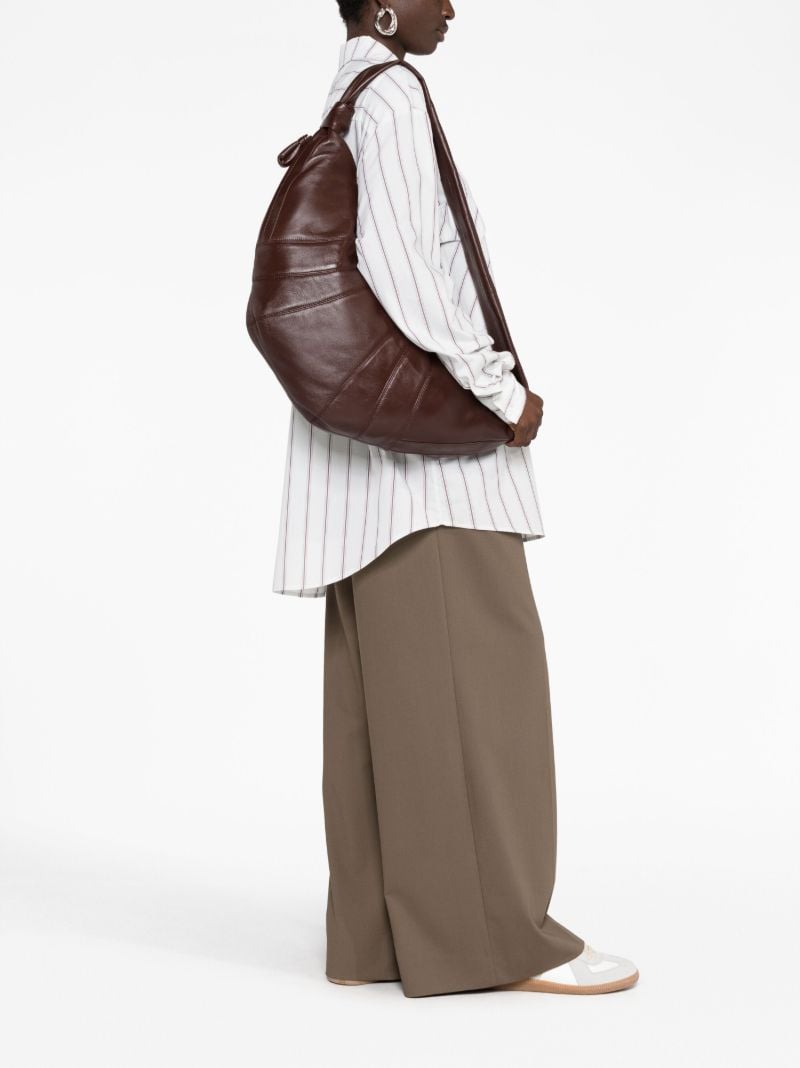 Brown Croissant Large Leather Shoulder Bag