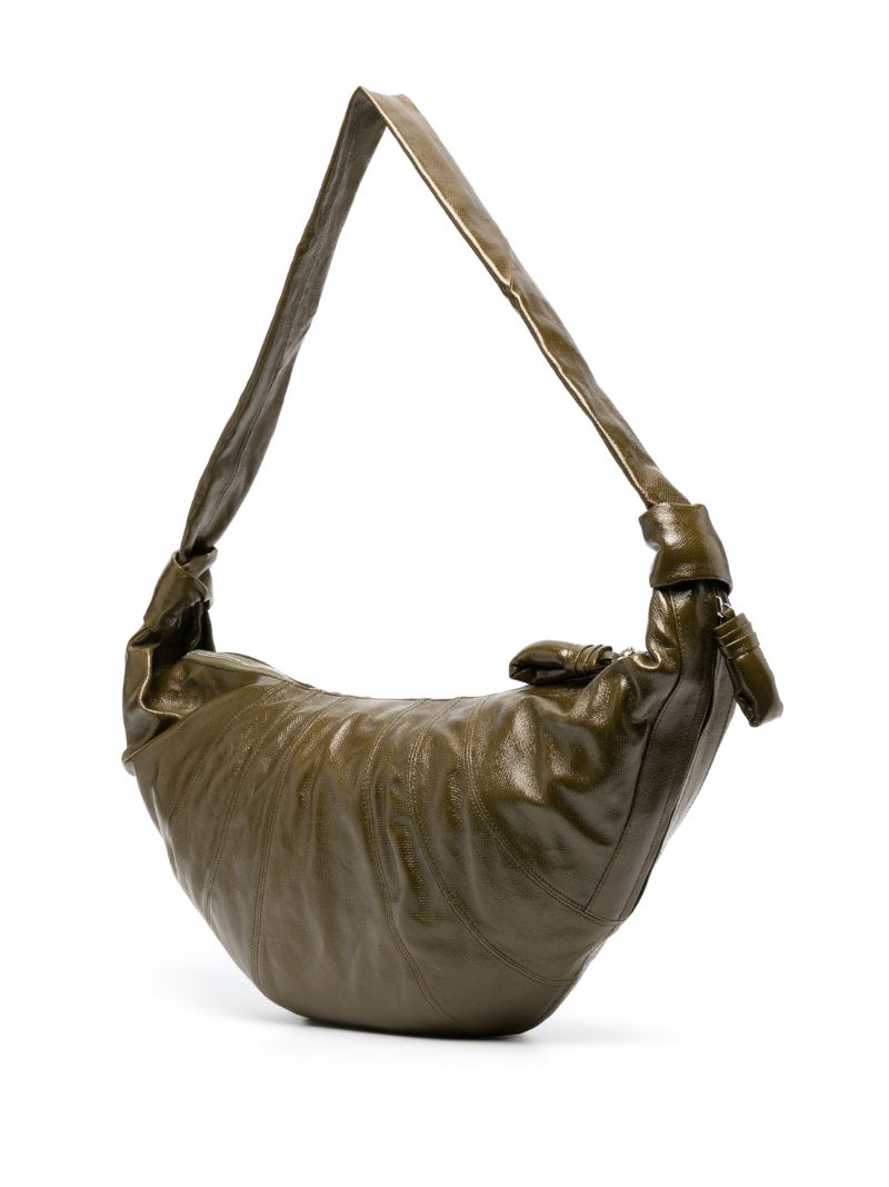 Green Large Croissant Cross Body Bag
