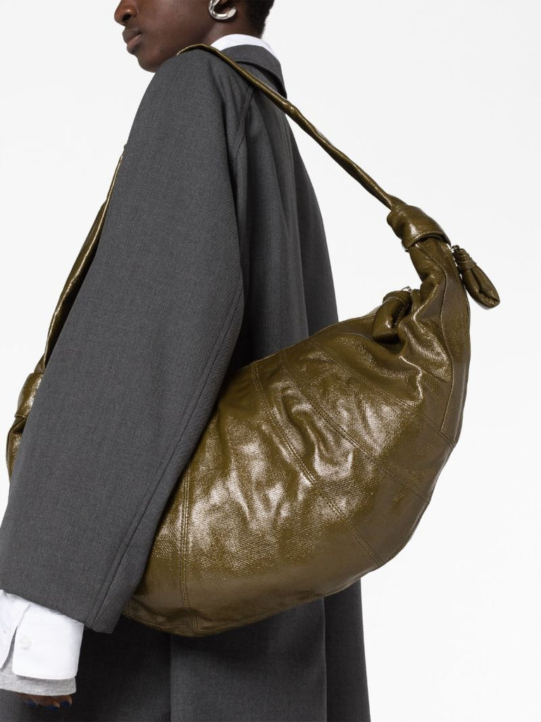 Green Large Croissant Cross Body Bag