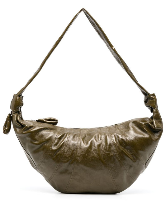 Green Large Croissant Cross Body Bag