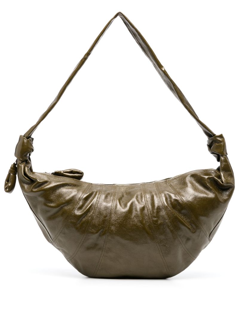 Green Large Croissant Cross Body Bag
