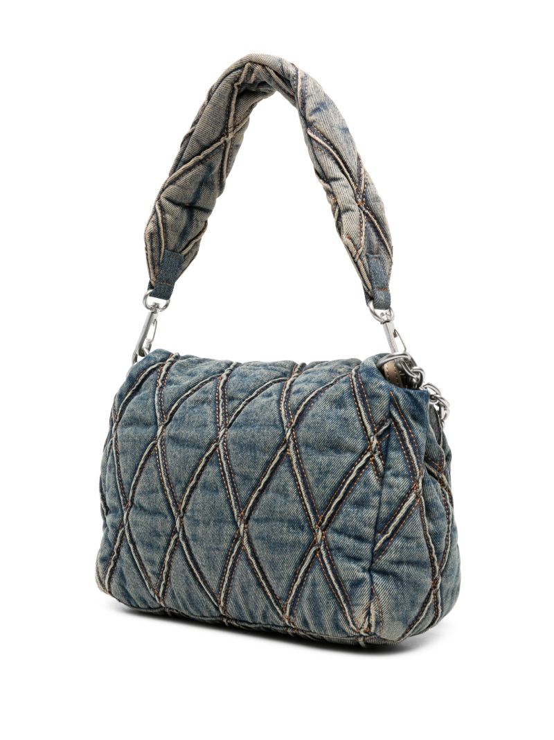 Blue Charm-d Denim Shoulder Bag