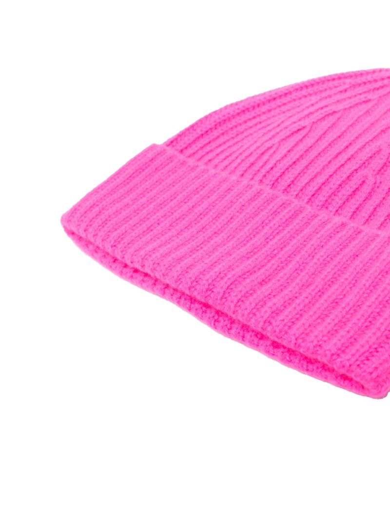 Neon Pink Cashmere Martigny Beanie