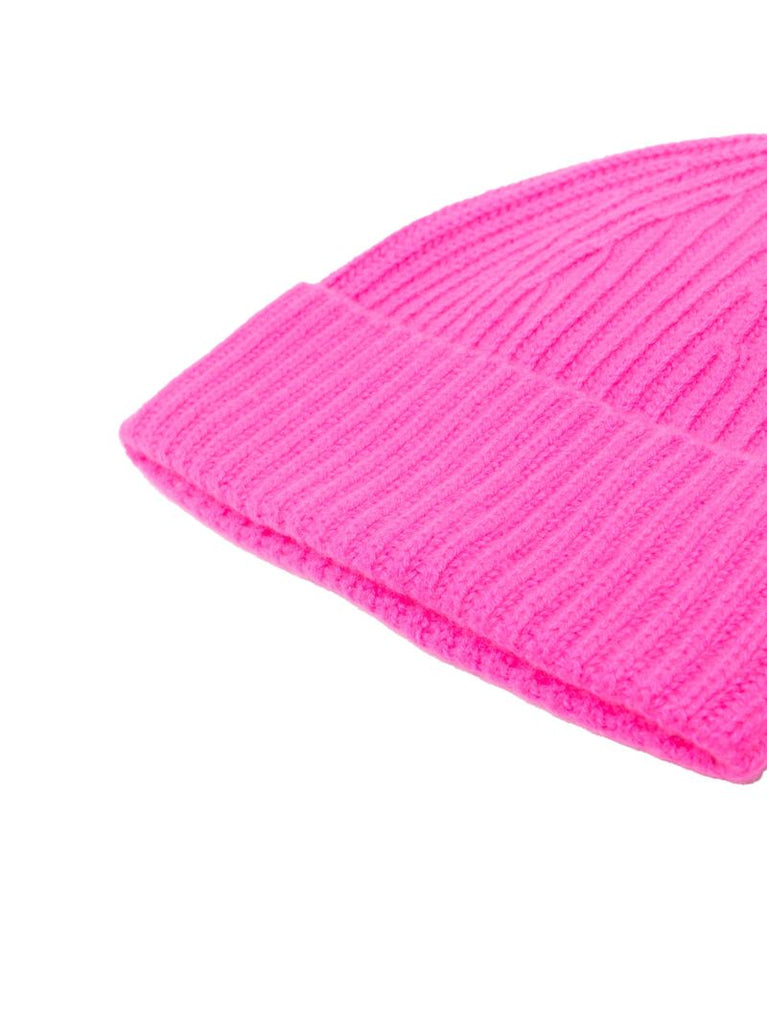 Neon Pink Cashmere Martigny Beanie