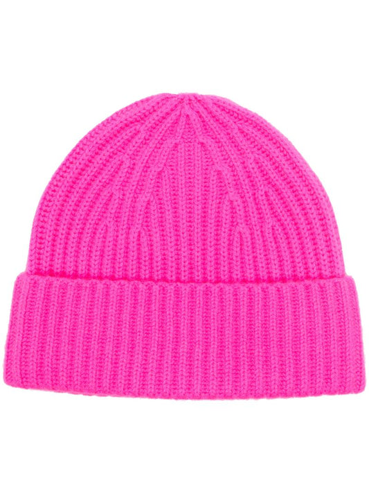Neon Pink Cashmere Martigny Beanie